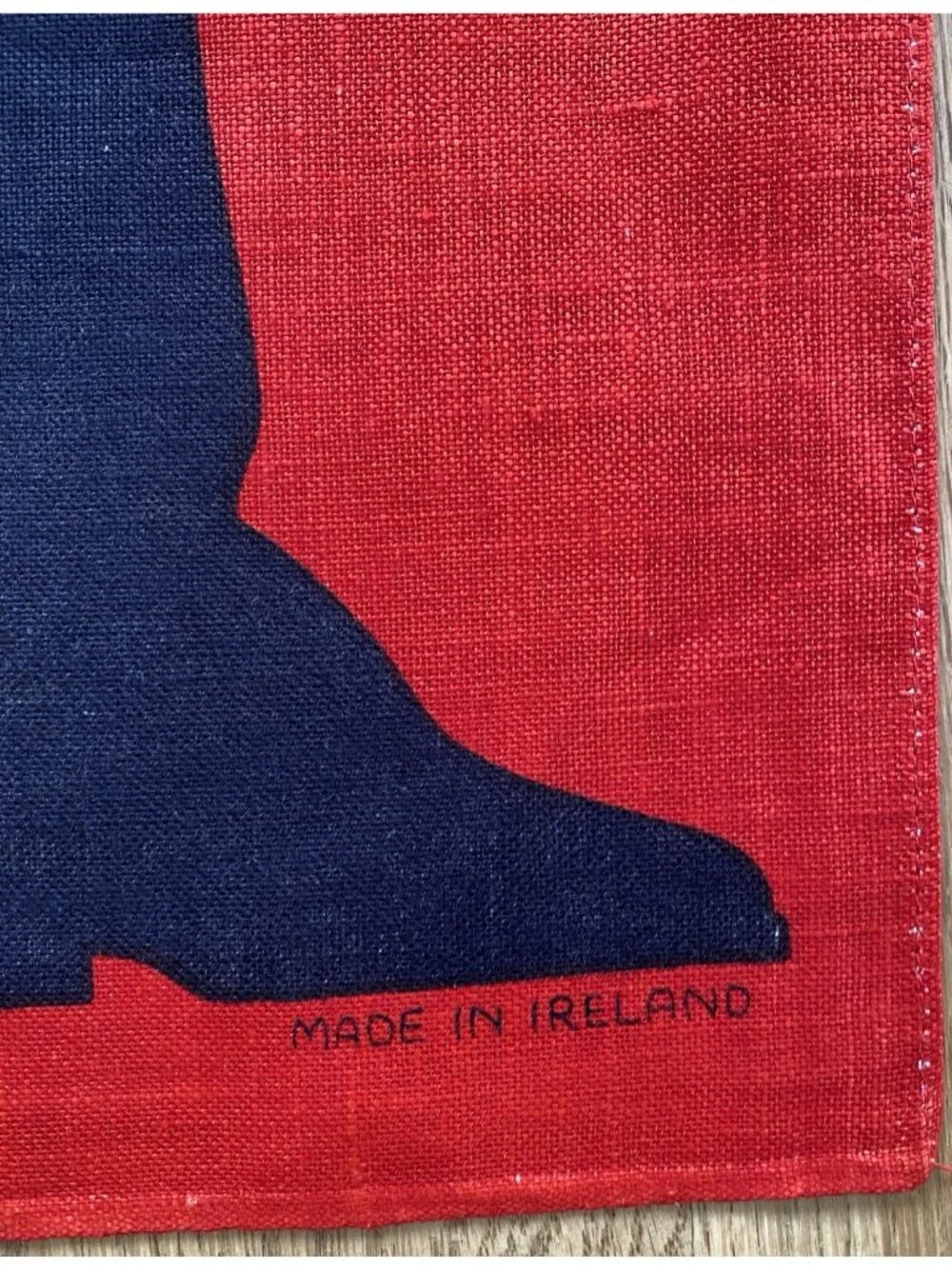 Bulldog John Bull Vibrant Tea Towel 100% Linen By Ulster Made In Ireland XLg
